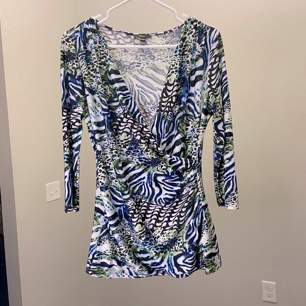 Milano 3/4 Sleeve Multicolor Top